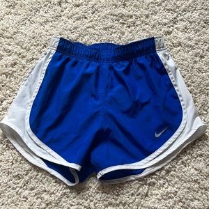 Royal blue Nike running shorts